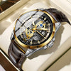 Black - Gold - Brown Leather