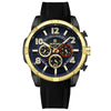 Navy Blue - Gold - Black
